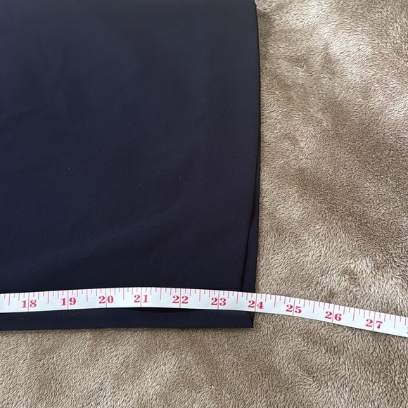 Talbots Navy Blue Pull-On Wide Leg Elastic Waist Drawstring  Pants - Picture 7 of 11